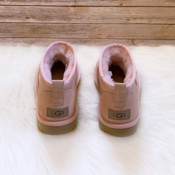 UGG Classic Ultra Mini Boots In Rose Mallow - Picture 4 of 8